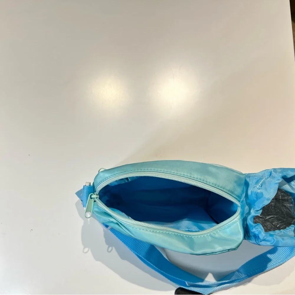 Hangyodon Blue Crossbody Bag with Bottle Holder Insulated